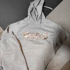 9090 迷彩プリント パーカー上下