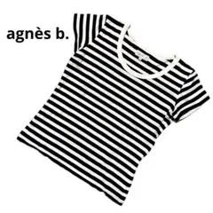 agnès b. アニエスベー ストライプ 半袖Tシャツ 綿100% 春夏 M