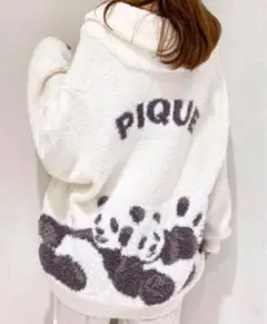 ジェラピケ パンダ柄 オーバーサイズルームウェア