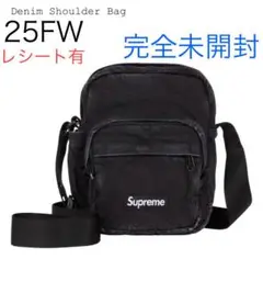 【完全未開封】supreme Denim Shoulder Bag Black