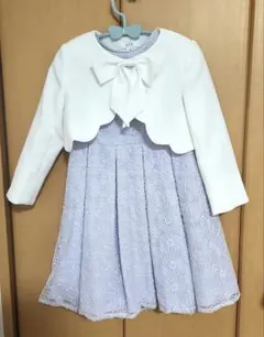【中古】110サイズ 女の子 フォーマル3点セット　発表会　卒園式　入学式