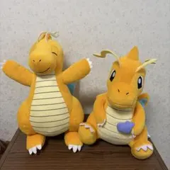 포켓몬스터 망나뇽 봉제인형 마스코트 2종 세트