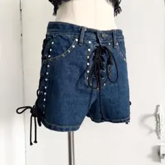 JEANSbySTYLENANDA ハイウェスト デニムショートパンツ y2kのサムネイル