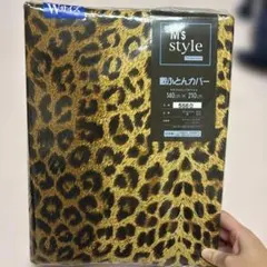 M's style敷布団カバー　ダブルロングサイズ　ヒョウ柄