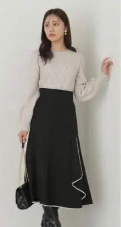 【♡プロポーション/パイピングマーメイドスカート♡】