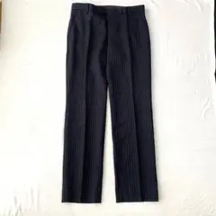 【グリーンレーベルリラクシング】スラックスパンツ ピンストライプ オフィス 34