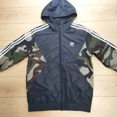 美品 adidas 迷彩柄 マウンテンパーカー メンズ L