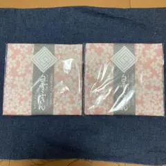 白雪ふきん　桜柄2枚セット 約34cm x 40cm