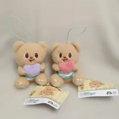 Butterbear バターベア カラフルハートマスコット 2種