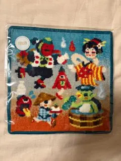 【完売品】フェイラー ハンカチ ヨウカイオマツリサワギ ブルー＊新品未使用