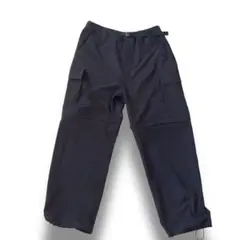 GU コンバーチブルワイドカーゴパンツ ブラック