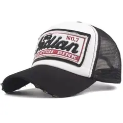 帽子 キャップ アメカジ ヴィンテージ ストリート y2k お洒落 ダメージ 黒