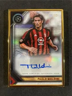 パオロ・マルディーニ サイン入り写真 ACミラン　auto パオロ・マルディーニ サイン入り写真 ACミラン auto - メルカリ