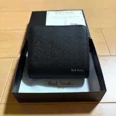 Paul Smith ブラック ブライトストライププラー 2つ折り財布 Paul Smith 【名入れ】Paul ポールスミス 財布 2つ折り財布