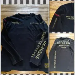 カモフラージュポケット付き長袖カットソー