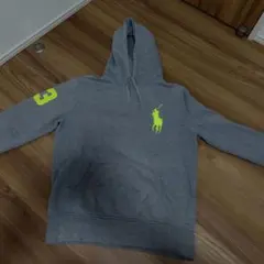 Polo Ralph Lauren パーカー 灰色ビックポニーSWAG Y2k