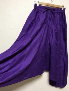 最終価格！！ サルエルパンツ パープル ★無地★ アラジンパンツ