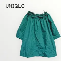 【UNIQLO 】トップス　ブラウス　半袖　tシャツ　緑