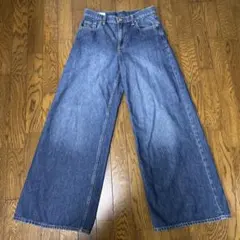 GAP スーパーバギーデニム ミディアムインディゴ24