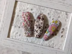 【SALE】リバティ　パッチンピン3点セット　Ｂ