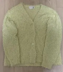 【出品本日まで】 LAKOLE 春色　ラメカーディガン　(薄黄色)