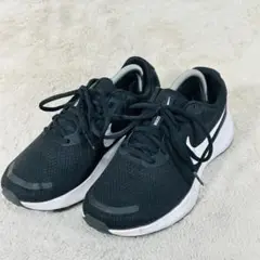 【NIKE】レボリューション ブラック スニーカー 幅広 FB8501 メッシュ