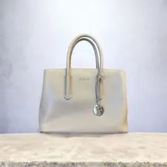(最終値下げ)FURLA グレージュ レザートートバッグ