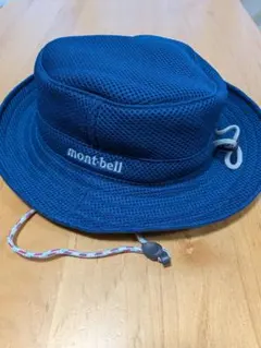 mont-bell メッシュ 帽子　ネイビー　キッズのサムネイル