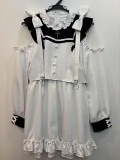 DearMyLove ロリータ風フリルワンピース ホワイト