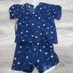 トンボ柄 ネイビー甚平 95