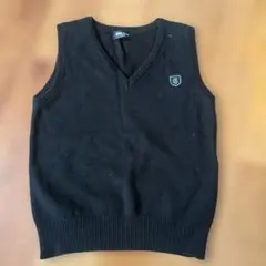 COMME CA ISM 黒ベスト サイズ120