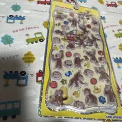 【値下げ正規品】プチドロップステッカー　おさるのジョージ