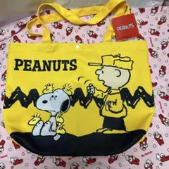 PEANUTS スヌーピー トートバッグ イエロー