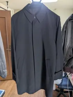 ステンカラーコート ブラック