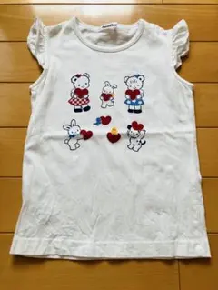 【familiar】フリル袖Tシャツ 120サイズ