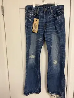【新品】RUEHL No.925 デニムパンツ W32 L30 ダメージ加工のサムネイル