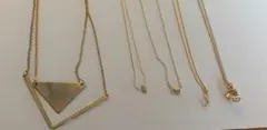 【新品】ゴールド シンプル ネックレス 5点セット まとめ売りのサムネイル