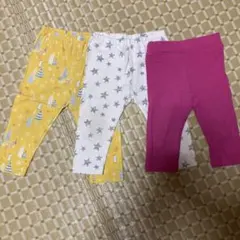 ユニクロ　80レギンス　90七分丈　３枚セット