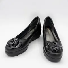 【新品.未使用】ヒルズアヴェニュー ❗️パンプス ウェーブソール.カメリア　ツバキ 新品.未使用】ヒルズアヴェニュー ❗️パンプス ウェーブソール