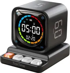 TickTimer ポモドーロタイマー 時計 アラーム 充電式 勉強 休憩 作業