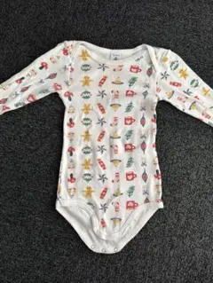 PetieBateau 18m 長袖ボディスーツ カラフルプリント