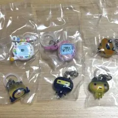 カプセルトイキーホルダーセット 6個　たまごっち　めじるしアクセサリー3
