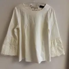 GALLORIA 春服 アイボリー レースアップ トップス レース 美品