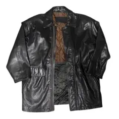 【極上】STRATHCONAR レザージャケット　コート　革ジャン　羊革　本革