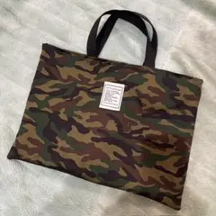 SALE レッスンバッグ 手提げバッグ 迷彩柄