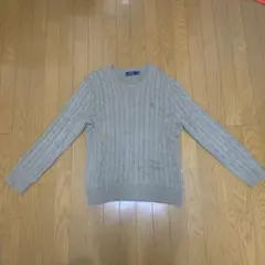 Polo Ralph Lauren ベージュ　ケーブルニット M