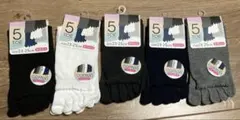 レディースソックス5本指靴下5足