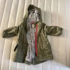 長袖上着 GAP フード付きアウター オリーブ　12-18ヶ月　70-80