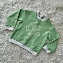 美品☆モンクレール　ロゴ刺繍　ミントグリーン　トレーナー　3anni100㎝のサムネイル