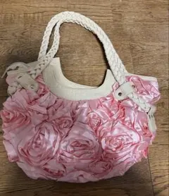 バラ模様ハンドバッグ［未使用］